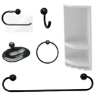 Suporte De Canto Cantoneira Porta Shampoo Branco + Kit Para B