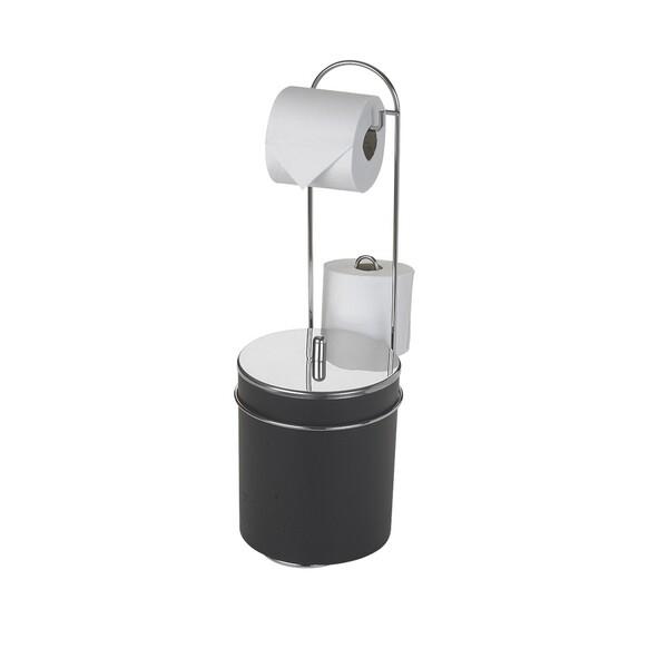 Suporte De Chão Duplo Para Papel Higiênico Com Lixeira 5 L Ta