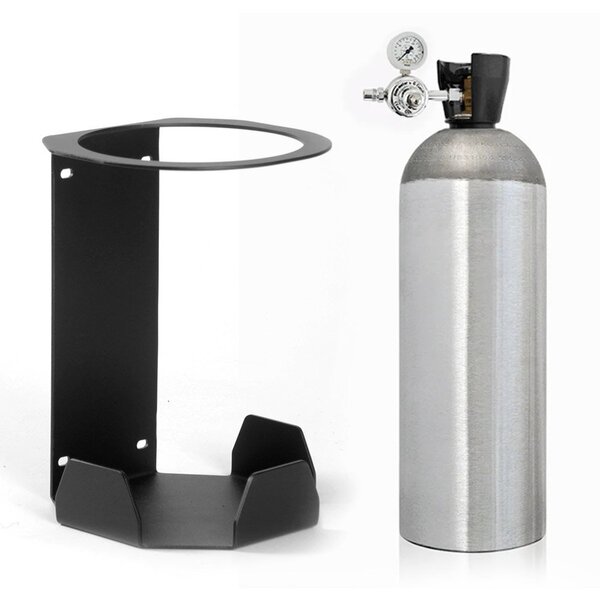 Suporte De Cilindro De Co2 Chopeira Kegerator Diâmetro 14 Cm