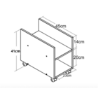 Suporte De Cpu Com Rodizio Natural Em Mdf