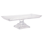 Suporte De Cristal Retangular Princess Transparente 34cm