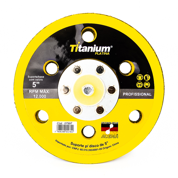 Suporte De Disco Lixa Velcro Para Esmerilhadeira Profissional