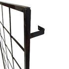 Suporte De Ferro 1m P/ Vasos Painel Modular Vertical Preto