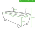 Suporte De Ferro Jardim Vertical + Jardineira P/ Plantas Cinza