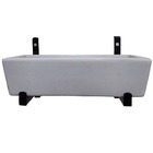 Suporte De Ferro Jardim Vertical + Jardineira P/ Plantas Cinza