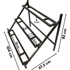 Suporte de Ferro Para Vaso Jardineira Planta 100cm Branco