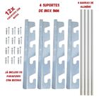 Suporte De Inox Churrasqueira 50cm Duplo - Grelhas E Espetos