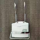 Suporte De Inox Com Saleiro Plástico Encaixe Em Barras De Coz