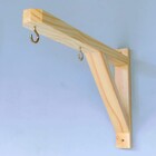 Suporte De Madeira Para Pendurar Vasos Na Parede 2 Ganchos