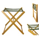 Suporte De Malas Bagagens Em Madeira Para Hotel Pousada Malei