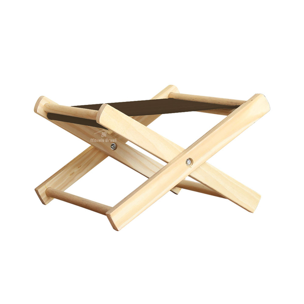 Suporte De Malas E Bagagens Em Madeira Maciça Dobrável Com Te