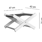 Suporte De Malas E Bagagens Madeira Maciça Dobrável-vermelho