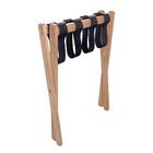 Suporte De Malas Para Hotel Pousada Dobrável Madeira