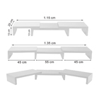 Suporte De Mesa Base Elevada Ajustável 3 Monitores Gamer Note