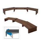 Suporte De Mesa Base Elevada Ajustável 3 Monitores Gamer Note