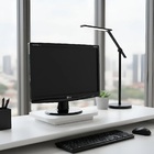 Suporte De Mesa Giratório 360° Para Monitor Branco