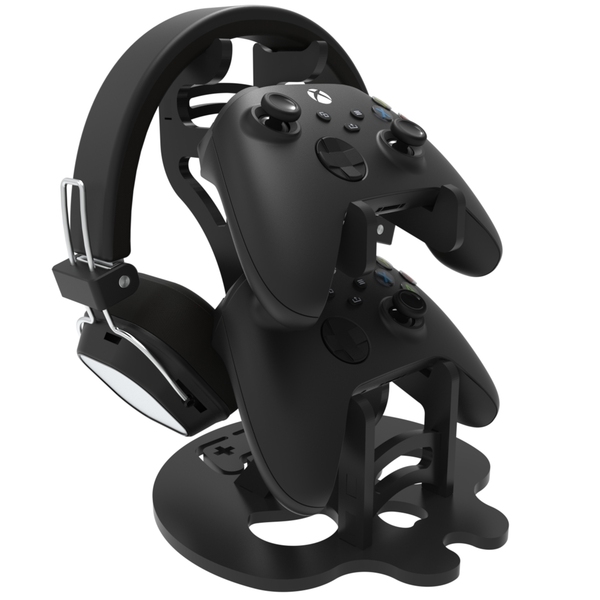 Suporte De Mesa Para 2 Gamepad E Um Headset Compatível Com Co