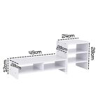 Suporte De Mesa Para Monitor Com Escaninho 100% Mdf Branco