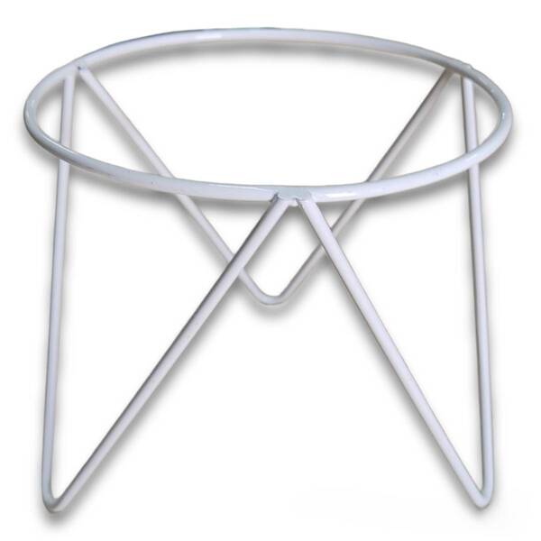 Suporte De Mesa Tripé Para Vaso 15 Branco - Jc Jardim