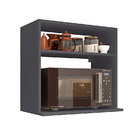 Suporte De Microondas Forno Elétrico Com Prateleira Cor Cinza