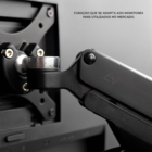 Suporte De Monitor Armstrong Single Preto - Elements
