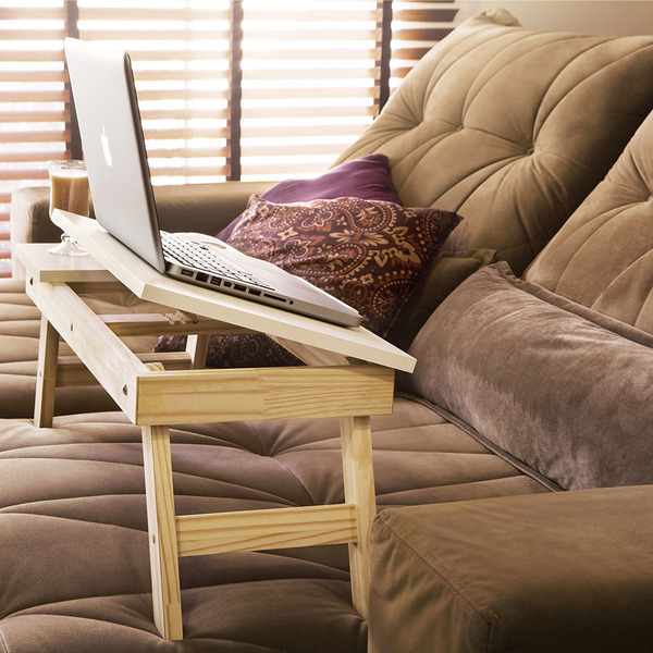 Suporte De Notebook Tablet Com Mousepad Cama E Colo Dobrável