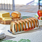 Suporte De Pães E Torradas De Mesa - 8 Fatias - Inox