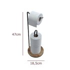 Suporte De Papel Higiênico Com Base Em Madeira - Stolf