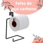 Suporte De Papel Higiênico Para Caixa 2 Rolos Aço Onix Superi