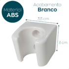 Suporte De Parede Branco Abs Para Gatilho De Ducha Higienica