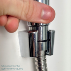 Suporte De Parede Cromado Abs Para Gatilho De Ducha Higienica