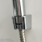 Suporte De Parede Cromado Abs Para Gatilho De Ducha Higienica