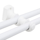 Suporte de Parede Duplo Branco 19/19mm