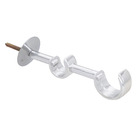 Suporte de Parede Duplo Cromado 19mm/28mm