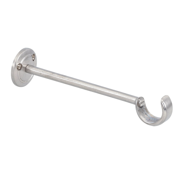 Suporte de Parede Haste Simples Aço Escovado 28mm