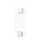 Suporte de Parede Metal Urban Duplo Branco Raiz