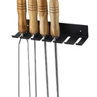 Suporte De Parede Para 6 Espetos Cor Preto Fosco Schmitt