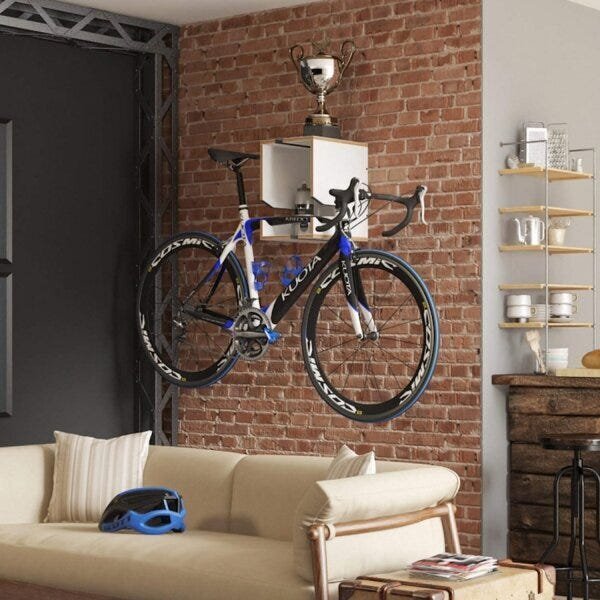 Suporte De Parede Para Bicicleta Módulo Easy  Branco Tx