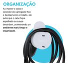 Suporte De Parede Para Cabo Carregador Elétrico Portátil Tipo