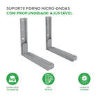 Suporte De Parede Para Fornos E Micro-ondas - Prata Pix