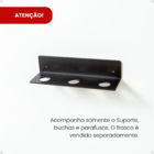 Suporte De Parede Para Frasco 500 Ml - 3 Frascos