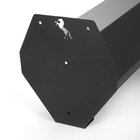 Suporte De Parede Para Sela De Cavalo - Aço  - Preto