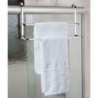 Suporte De Parede Para Shampoo Toalheiro Duplo De Box Cromado