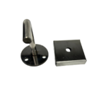 Suporte De Parede Quadrado Maciço 3/8" Inox 304 Fixador Corri