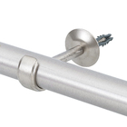 Suporte de Parede Simples Aço Escovado 28mm