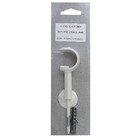 Suporte para Cortina de Parede Simples Atenas Alumínio Branco 28mm