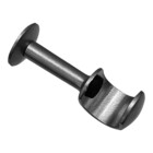 Suporte para Cortina de Parede Simples Atenas Alumínio Corten 28mm