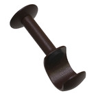 Suporte para Cortina de Parede Simples Atenas Alumínio Titanium 28mm