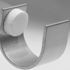 Suporte para Cortina de Parede Simples Siena Alumínio Corten 28mm