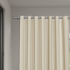 Suporte para Cortina de Parede Simples Siena Alumínio Corten 28mm